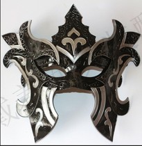 Halloween men domineering masquerade mask gladiator Venice plastic black party party boys