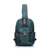 Large capacity Mens chest bag canvas leisure Sports mens bag shoulder bag Korean tide waterproof Oxford cloth bag student bag