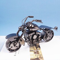 Creative iron Harley motorcycle model living room study desktop small decoration wine cabinet decoration gift