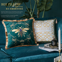 Otaku pig pig American pastoral light luxury living room sofa European pillow Retro backrest pad Bedside office pillow