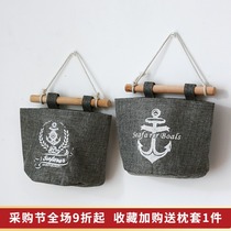 Fabric storage hanging bag wall hanging wall wall storage bag hanging tableware storage basket finishing bag storage bag