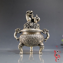 Hot selling antique bronze antique copper brass silver-plated incense burner decoration home office decoration