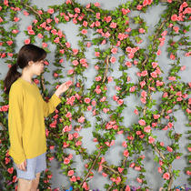 Simulation Vines Winding Plastic Vines Heating Tubes Air Conditioning Tubes Shelter Indoor Wall Decoration Fake Flowers Vines