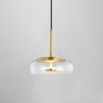 Nordic Minimalist Restaurant Iron Art Single Head Chandelier Modern Bedroom Bed Head Lamp Creative Personality Bar Lamp Glass Chandelier