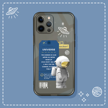 Suitable for Apple 13 mobile phone shell iPhone12 astronaut 11 personality Pro transparent max black xr original XSMAX soft mini full package 7 creative 8 female plus new