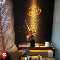 Bamboo curtain curtain roller curtain Chinese retro Zen Buddha Hall Tea Room Shading lift decorative background partition entrance hanging painting