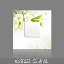 The best-creative cute home wall stickers European living room switch stickers bathroom socket stickers no-wash wipe switch stickers