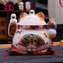 Golden Shi Workshop Fashion Cats Fashion Household Ceramic Creative Gifts New Homes Confectionery Snack Candy Savings Can