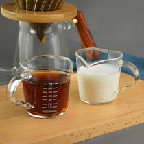 Coffee measuring cup Glass concentration scale double mouth’with coffee cup high temperature measuring cup Out of the meal produced in Italy