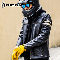 RICHA riding leather jacket vintage riding leather jacket retro riding clothes men and women fall four seasons motorcycle leather clothing