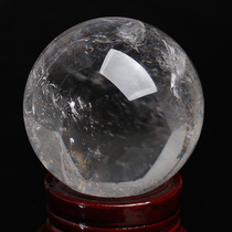 Sanyuan treasure crystal ball white crystal ball ornaments Mine standard rough polished home office jewelry ornaments gifts