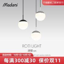 Madani Madani Poti bedside chandelier led ball lamp acrylic restaurant chandelier single head