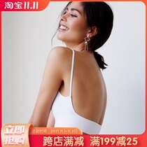 In summer it is suitable to wear a suspender skirt with a leaky back to sleep. Womens new net red vest bra