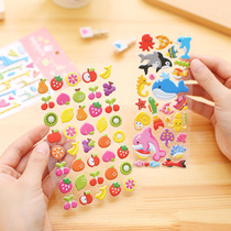 Korean stationery Cute cartoon bubble cotton stickers Mobile phone decoration stickers Diary stickers Elementary school students prizes