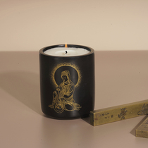 Official authorized BlackPalace Black Palace Jade GuanYin brocade book sandalwood scented candle grapefruit citrus fragrance