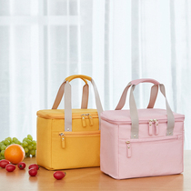 Thickened Lunch Lunch Box Insulated Bag Lunch With Hand Aluminum Foil Bag Minima With Rice Hand Carrying Canvas Bag Student Dining Box