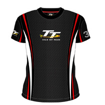 Motorcycle riding short T racing T quick dry round neck T short sleeve half cut heat transfer does not fade and does not deform 024-058