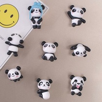 Three-dimensional panda refrigerator sticker small jewelry cartoon cute creative tile set of pendant decoration magnet suction