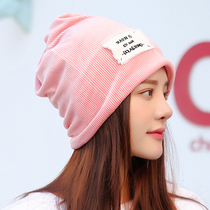 Cap Children Autumn winter Han prints in Baotou Hat Fashion Warm Surrounding Neck Hat College Student Leisure Pile Cap Winter