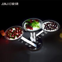 ktv snack plate fruit platter hotel large fruit plate fruit plate plastic luminous fruit plate plastic luminous fruit plate bar snack plate