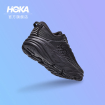 HOKA ONE ONE womens Bondai 7 road running shoes Bondi7 non-slip thick bottom shock absorption lightweight sports shoes black
