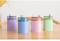 Square Wheat Straw Press Automatic Type Transparent Toothpick Cylinder Eurostyle Home Furnishing Products Kitchen Toothpicks