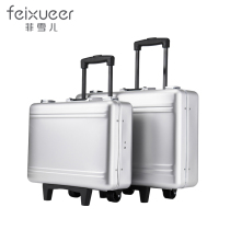 Fisher aluminum magnesium alloy briefcase Hand-torn sponge shockproof box Foam photographic equipment Medical equipment password box