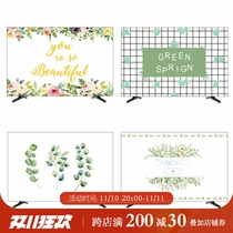 Small fresh TV cover dust cover hanging LCD 55 inches 50 curved surface 65 cover cloth computer TV set wall hanging