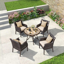 Purple Ye Kung Fu Tea Table and Chair Combined New Chinese Living Room Household Kungfu Tea Modern Creative Balcony Marble Tea Table