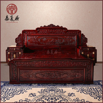 hong mu chuang double bed 1 8 meters Chinese wood box fang gu chuang 1 5 meters master bedroom South American rosewood queen-size beds