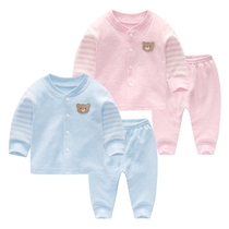 Baby cotton underwear set Spring and autumn baby cardigan Female toddler clothes Male autumn clothes Childrens base coat cotton