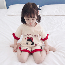 Girls nightgown summer thin cotton short - sleeved cotton silk 1 year old 3 princess childrens home clothing 2 baby baby baby baby baby baby baby baby baby baby girl