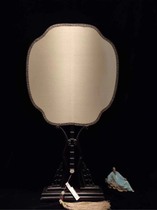 Palace Fan Lily Banana Cross Begonia Double-sided blank ripe silk mahogany base calligraphy