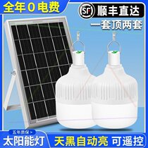 New solar outdoor light bulb indoor lighting househouselamp in the courtyard lamp charging light bulb light bulb night light head
