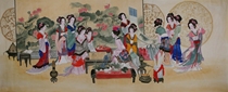 Dadhang Ergong Pen Characters (1) Chinese painting Jinling Twelve calligraphy and painting hand-painted no horizontal horizontal
