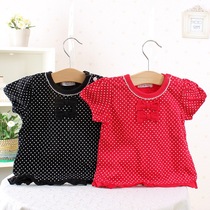 Cute Poot point short sleeve blouses T-shirt