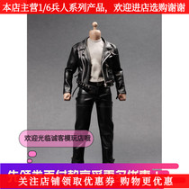 ASTOYS 1 6 soldiers clothes doll trend punk leather suit suitable for super strong body spot