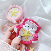 airpods protective cover cartoon tide card ins Apple wireless Bluetooth headset box shell airpods2 generation accessories cute pendant Shell charging box silicone two airpod1 Protective case