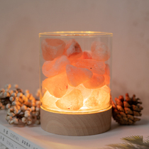 Air Himalayan aromatherapy salt incense salt lamp Nordic ins purification salt furnace crystal fragrance sleeping aromatherapy lamp