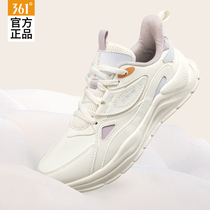 361 womens shoes winter new leather womens sports shoes 361 degrees soft bottom running shoes 2023 spring casual shoes