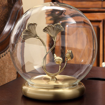 European style brass bird glass cover furnishings home accessories creative living room wine cabinet porch crafts light luxury gifts