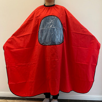 High-grade haircut apron transparent mobile phone High-end perspective hair cut hair lengthened hair dye shawl barber shop hair salon tide