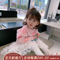 Hong Kong pretty girl parent-child dress girl dress good fairy feather dress skirt half skirt Z