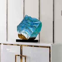 Imitation stone fringe glass fiber reinforced plastic sculpture ornaments hotel lobby hall model room living room blessing decoration desktop
