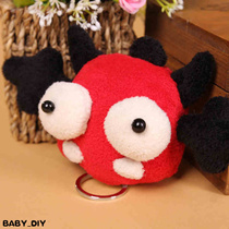 Hand-sewn creative key case key set little devil doll doll doll handmade fabric diy material bag
