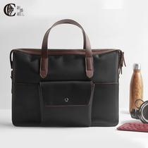 Mens bag briefcase mens bag crossbody messenger bag simple leisure business large capacity canvas computer Hand bag