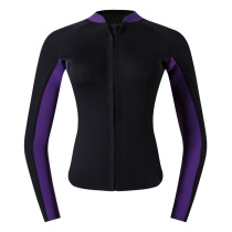 ROXY female neoprene free diving jacket split 3mm snorkeling jellyfish suit warm and cold sunscreen diving suit