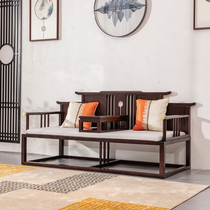 Yimu Shihan Black Sandalwood Solid Wood Arhat Bed New Chinese Zen Living Room Sofa Antique Arhat Step Imperial Concubine Bed Step