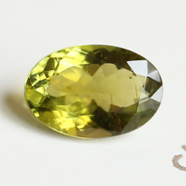 3 85 carat natural yellow Beaver Naked Stone Ring Aristocratic Oval Firecolor Shiny Bright Crystal Permeable