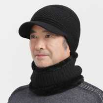 Winter warm riding old man hat male Winter middle-aged father Old Man old wool hat thickened wind and cold